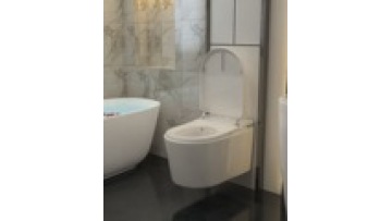 new style Wholesale  low price smart Sanitary Ware  Bathroom Ceramic Round ultraviolet rays Wall Hung Toilet1