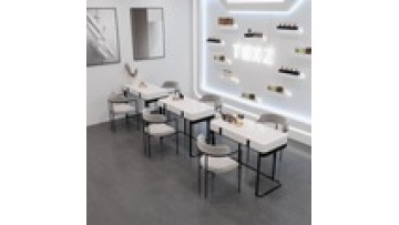wholesale Free sample New models Modern style tempering glass furniture wireless charge Beauty salon Manicure Nail table1