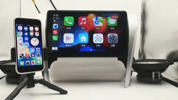 car Android carplay talking on the phone and navigation