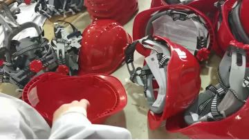 Installation of Beion safety helmets