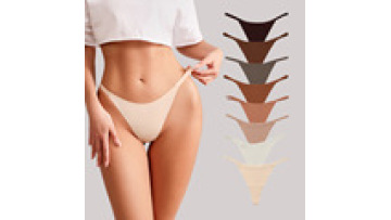 Wholesale Women's Pure Cotton T-Shape Tanga Low Waist Thong Underwear1