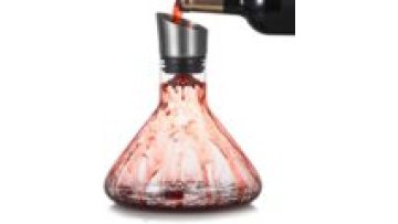 1500ml Hand Blown Lead Free Glass Wine Decanter with Aerator and Lid1