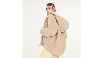 Winter Women Zipper Sherpa Hoodie