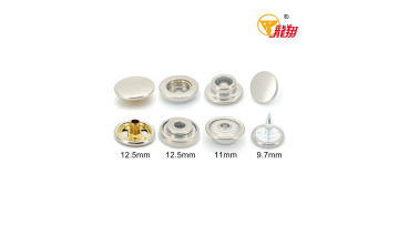 402# Ball‑Spring 4‑Part Brass Snap Fastener Set