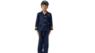 Boloparty Kids Halloween Cosplay Costumes - Children Pilot Airline Costumes1