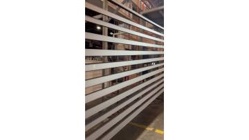 Grey aluminium profile