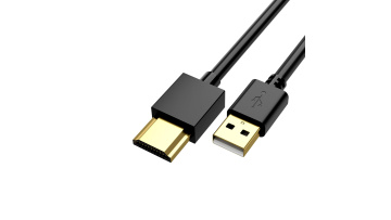  USB to HDMI Cable, USB 2.0 Male to HDMI Male Charger Cable Splitter Adapter