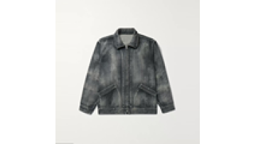 High Quality Mens Washed Vintage Zip Up Jean Jacket Bale Jackets for Men1