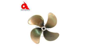 Customized CNC machining 2 blade bronze brass ship propeller1