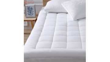 Cooling Breathable Fluffy Soft Mattress Pad 100%cotton quilted bed mattress topper with deep pocket elastic bottom1