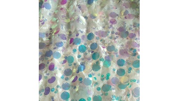 2024 new high quality white Mesh sequin glitter puffy tulle made sequins prom dress1