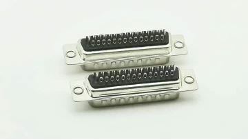 High-Density D-Sub Connector DIP 180 MALE 44P Gold Flash White Tray