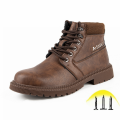 2020 Autumn Winter Work Boots Men Anti Smashing and Puncture-Proof Steel Toe Cap Safety Shoes Non-Slip Ankle Working Sneakers