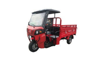 Small commercial tricycle with cab