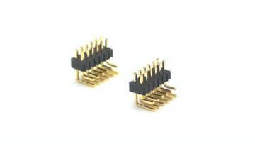 1.27mm Pitch Pin header Connector Right Angle SQ0.4/0.46mm H1.5mm 2*6P
