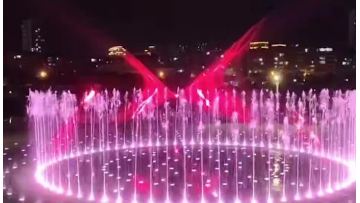 Nice laser music square music dry spray