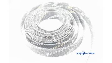 Pattern braided wire protection network pipe