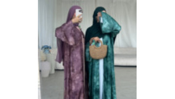 Pleated Satin Dubai Tie Dye Islamic Printed Women's Open Abaya  Middle East Elegant Ramadan Kimono Turkey Muslim Robe with Cords1
