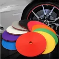 8m Car Wheel Protector Hub Sticker Car Decorative Strip Auto Rim Tire Protection Care Covers Car-styling