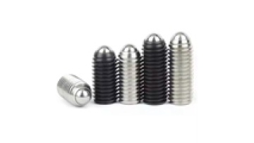 Carbon Steel Black Oxide Ball Flat End Spring Pillar Ball Plunger Screw Headless Screw Slotted Ball Point Set Screws1