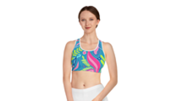 Custom Logo Sport Bras & Crop Tops for Women's Activewear and Cheerleading Uniforms1