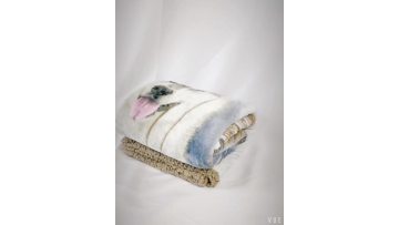 Super soft wolf blanket warm wild animal microfleece double layer blanket for sofa couch1