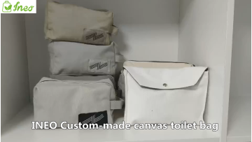 Natural Durable Blank Cotton Pouch Printed your Logo Cosmetic  Canvas Zipper Purse for Makeup1
