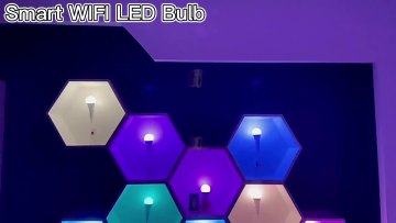 Venta Caliente A60 Rgb Alexa Google Bombillas Inteligentes Multicolores Wifi Para El Hogar1