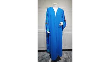 Summer Chiffon Printed Open Abaya Set (1)