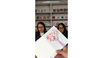Happy Valentines Day Big Heart Love Cards, Custom Printing Handmade Greeting Cards1