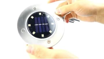 Solar Powered Led Light Disk Ground Light