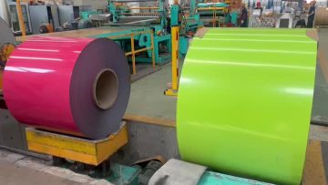 Color-laminated tinplate coils