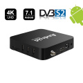 Quad core H265 Android tv box dvb s2 satellite tv receiver satellite receivers Receptor sks iks dvb-s2 decoder iptv Media player