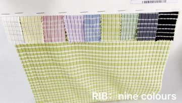 2022 new fashion irregular thick knit jacquard short rib rayon and polyester fabric for baby and women dress1