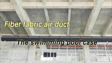 Thermal insulation fiber fabric duct is used in sw