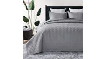 High Quality Beauty Designs embroidery design bedspread king size 3Pcs Cooling quilted bedspread Set With Pillowcase1