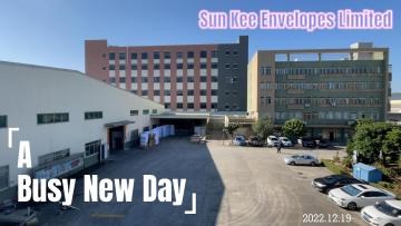 A new day of envelopes manufacturing