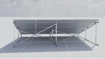 Aluminum Panel Metal / Flat Roof Solar Mounting System PV Solar Racking and Mounting1