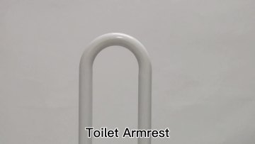 Stainless Steel Multi-function The Bathroom U Shape Toilet Armrest 75CM1