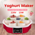 1.7L Electric Automatic Yogurt Maker Machine With Timer 7 Glass Jars Automatic Smart Touchs Screen Yoghurt DIY Tool Container