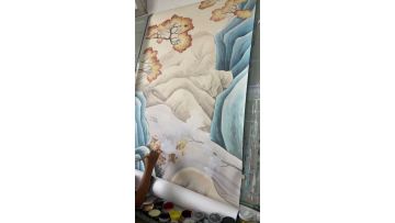 1(1)-Vintage Bloom Hand-Painted Wallpaper