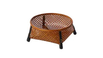 Tea Set Storage Basket/Bamboo Bread Basket/Imitation Bamboo Dustpan/Bamboo Food Basket/Bamboo Baskets1