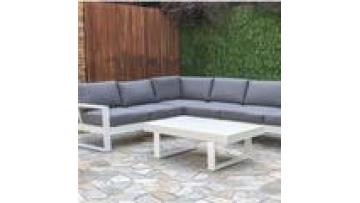 Free sample furniture High density sponge Metal  Aluminum alloy  Waterproof  Hotel Patio Garden  Outdoor sofa1