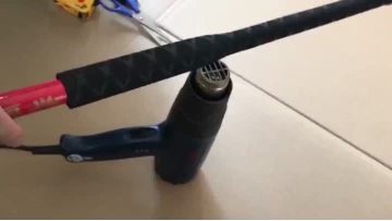 Fishing heat shrink tubing