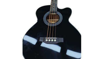 Black Color 4 Strings Acoustic Bass Guitar K-AB40