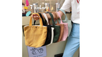 Corduroy Tote Handbag