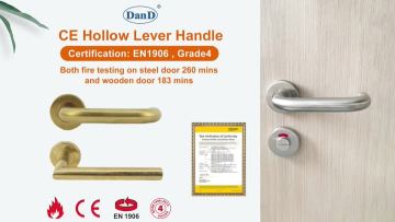 EN1634 fire door handle with EN1906 