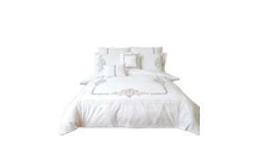 King Size Luxury Embroidery Bedding Sheet 100% Cotton Duvet Cover Set bed sheet1