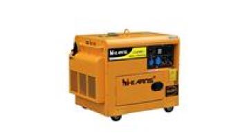 Hot sale 5KW silent electric air cooled yellow color diesel generator1