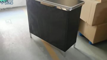 Durable and Affordable Aluminum Folding Table in Black